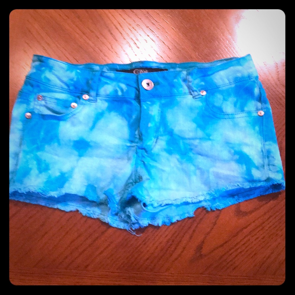 Tye dye denim shorts size 2